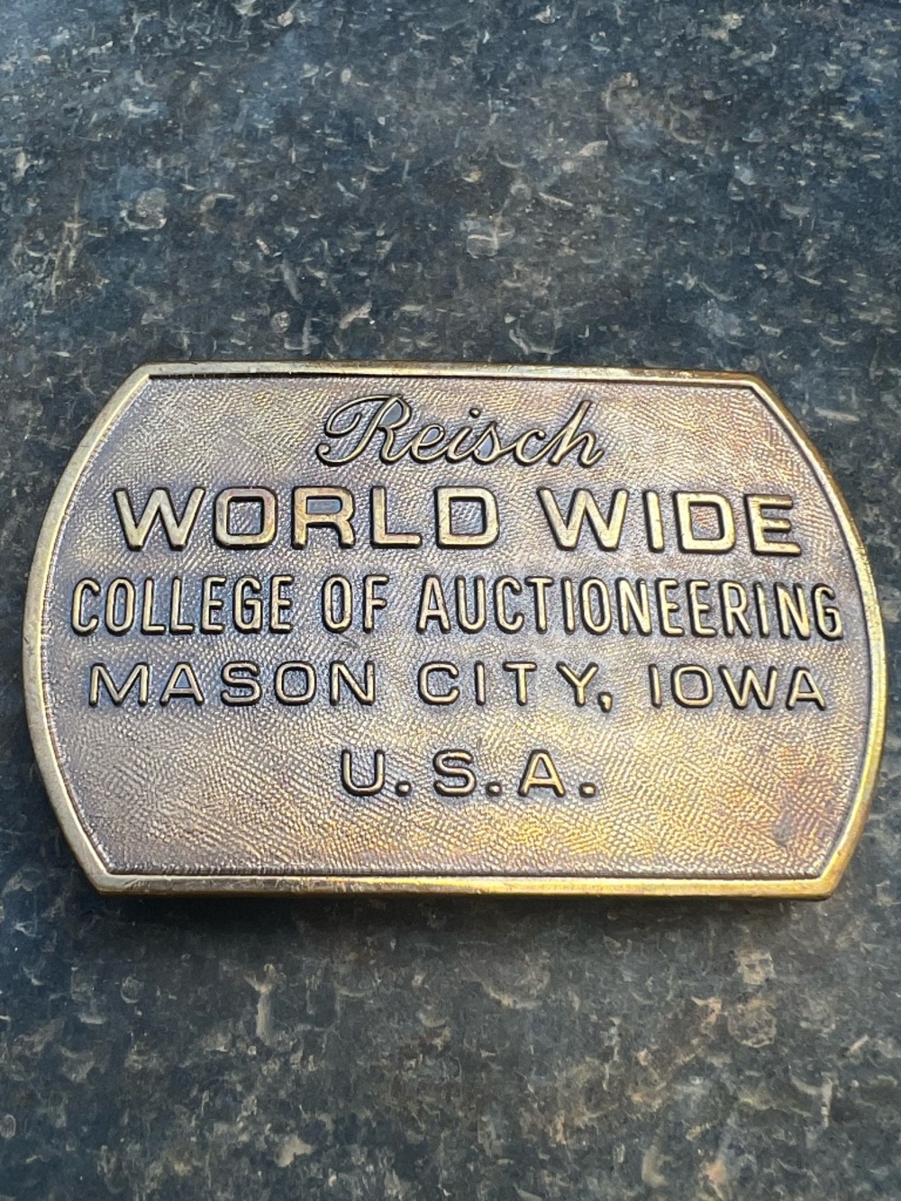 Vintage Brass Belt Buckle